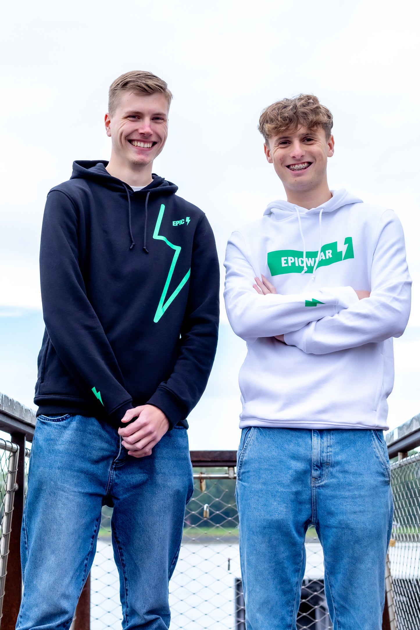 Epic hoodie bolt mint
