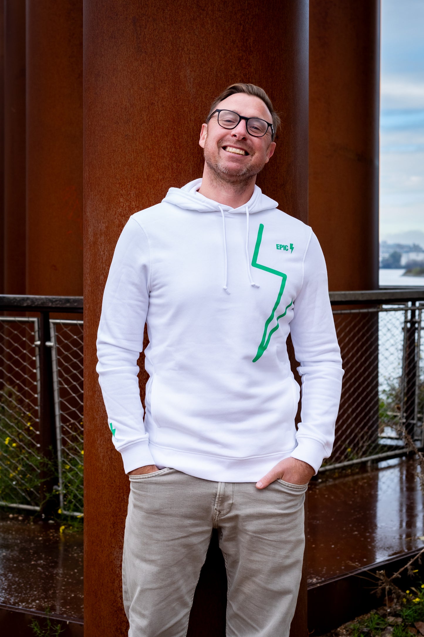 Epic hoodie bolt mint
