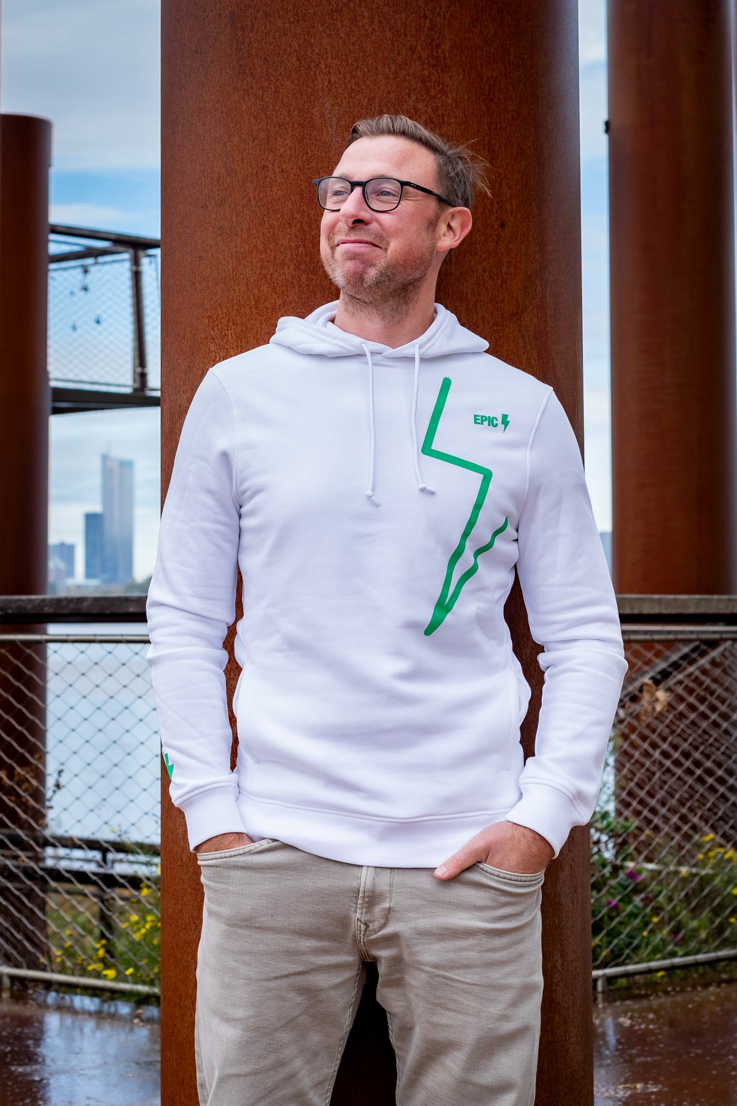Epic hoodie bolt mint
