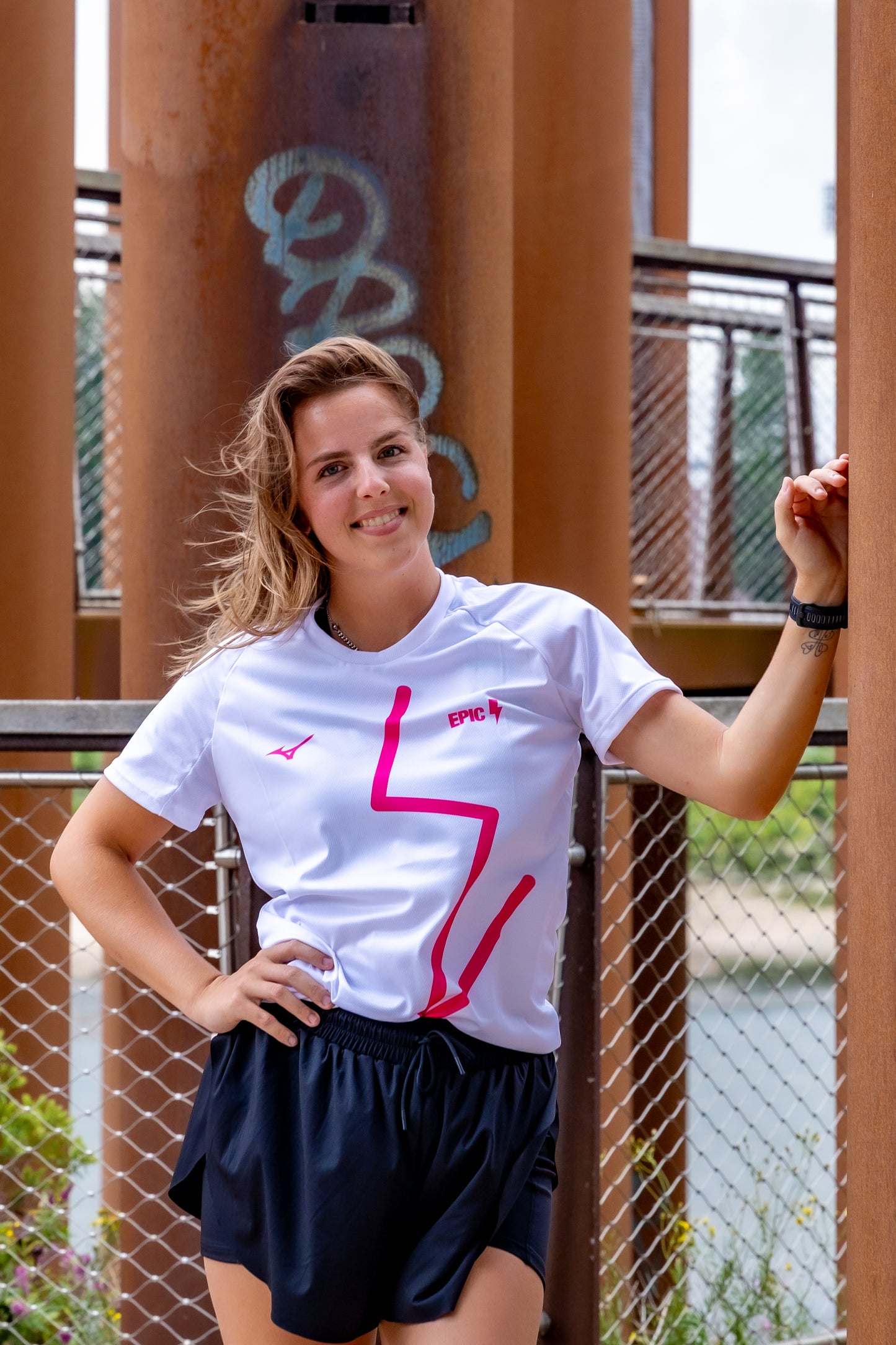 EPIC shirt woman white pink