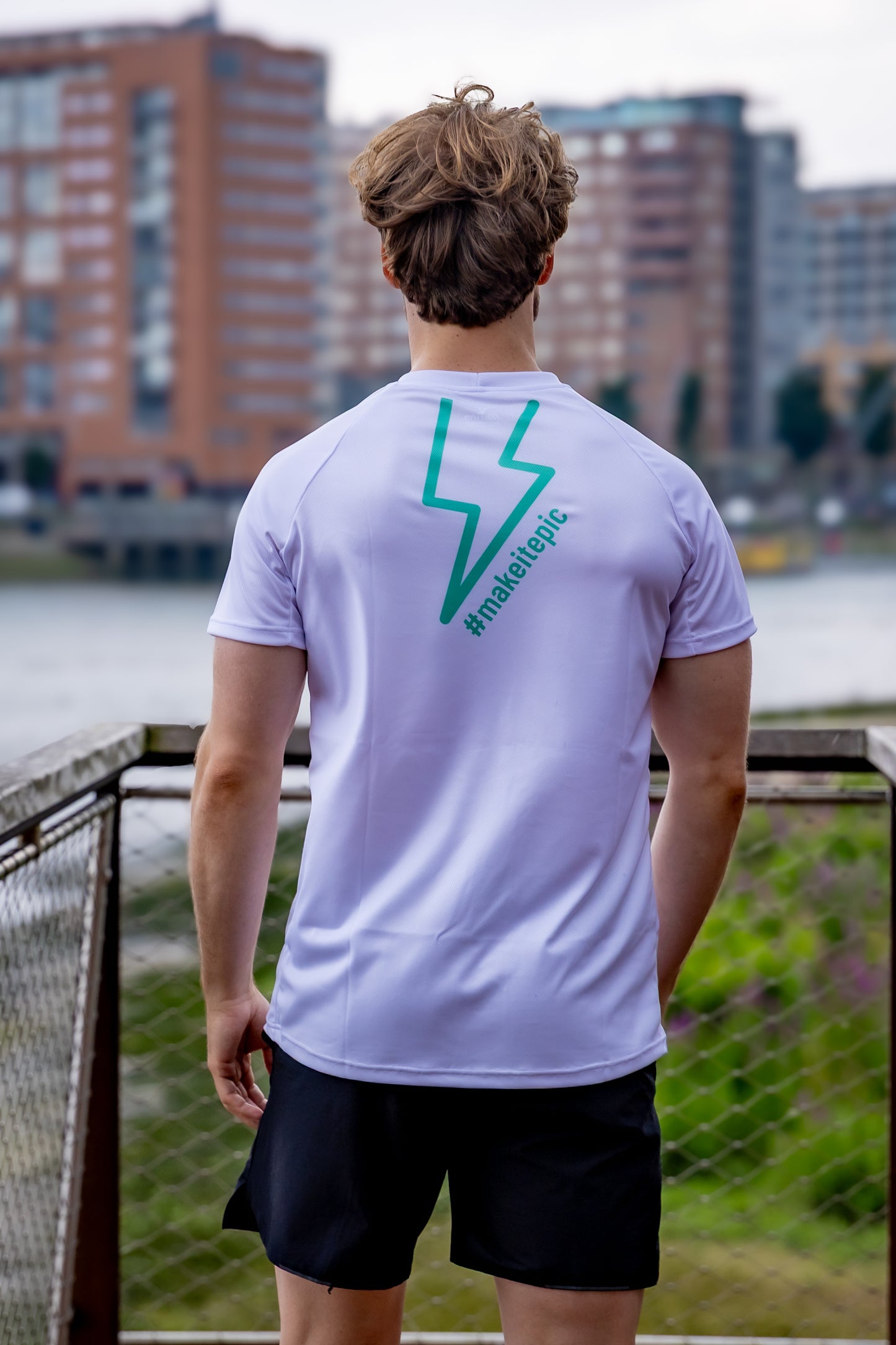 EPIC shirt men white green