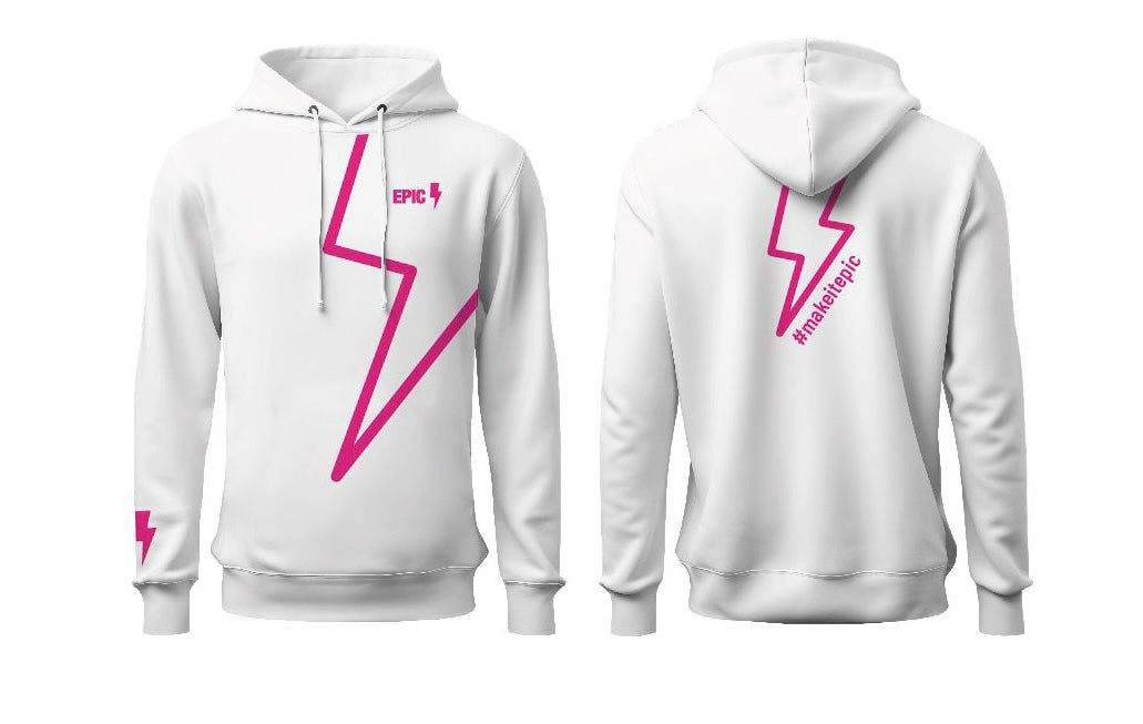 Epic hoodie bolt pink