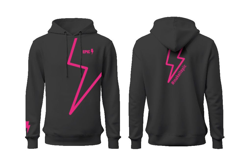 Epic hoodie bolt pink