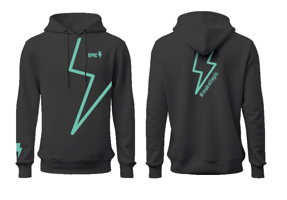 Epic hoodie bolt mint